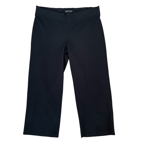 Eileen Fisher Washable Stretch Crepe Pant Black Sz Small Slim Fit Cropped Length - Picture 7 of 7